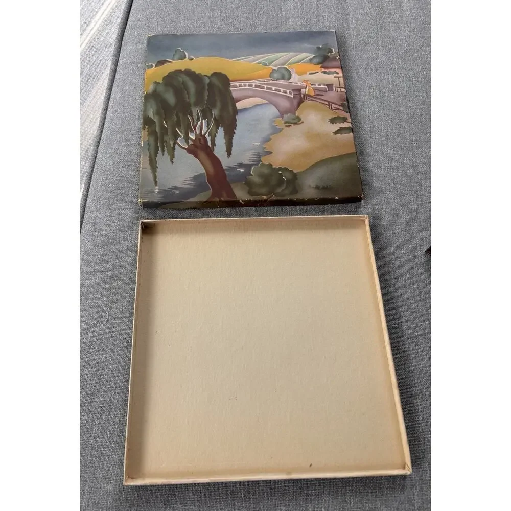 Antique Vintage Handkerchief Hankie Hanky Gift Box Victorian Regency CC Murphy